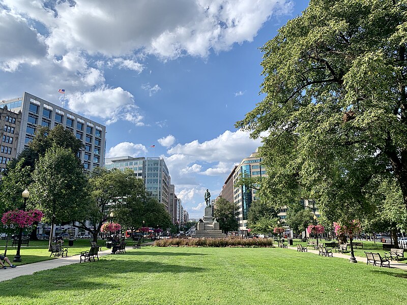 Urban park in Washington, D.C., U.S.