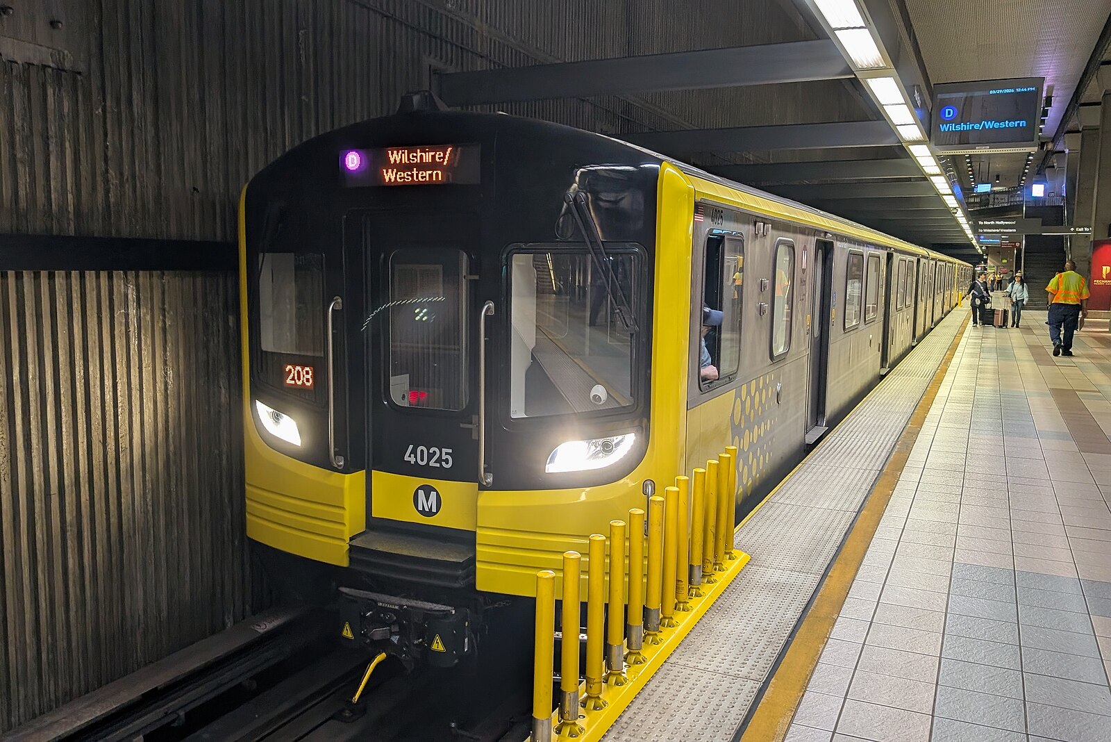 An LA Metro D Line train at Union Station.