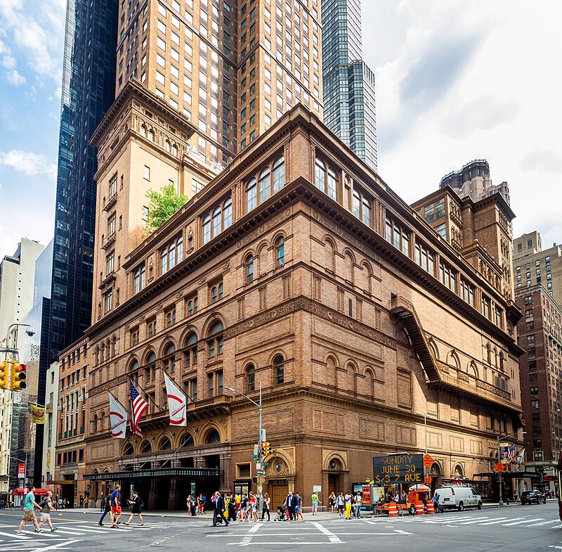 Carnegie Hall on West 57th Street.