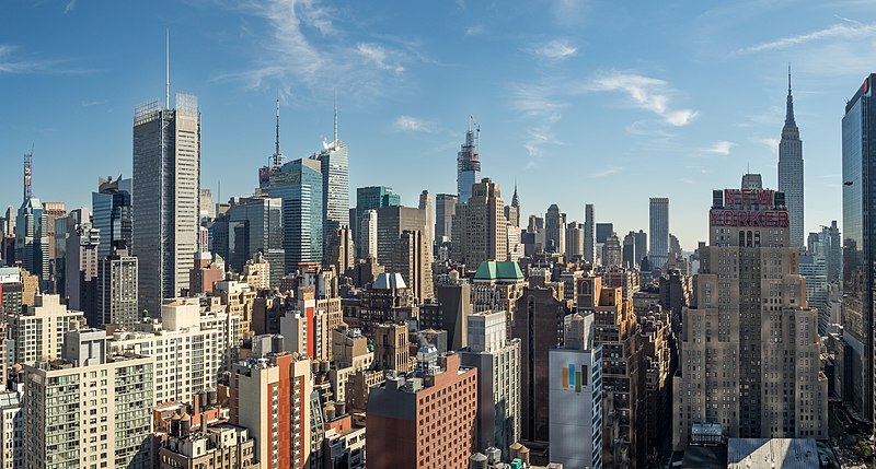 West side of Midtown Manhattan from Hudson Commons.