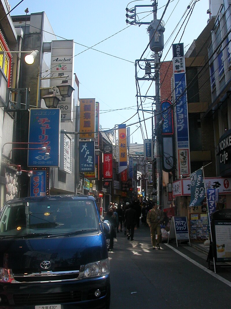 Neighborhood in Shinjuku, Tokyo, Japan